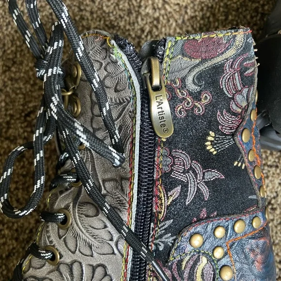 L'Artiste by Spring Step Severe Blue Multi 37 - Picture 7 of 10